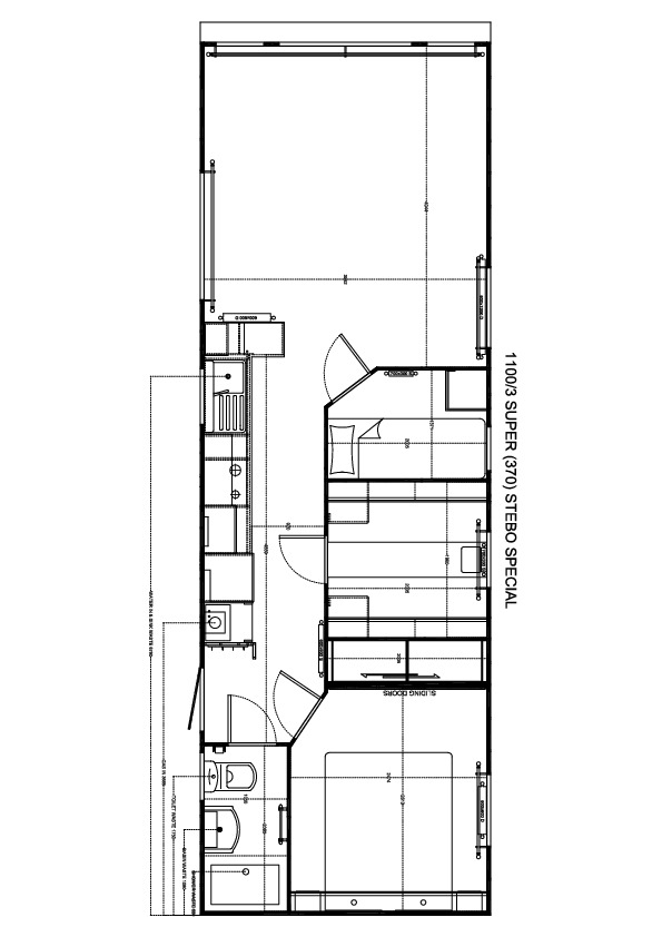 Stebo Special 1100 x 370, 3 slaapkamers