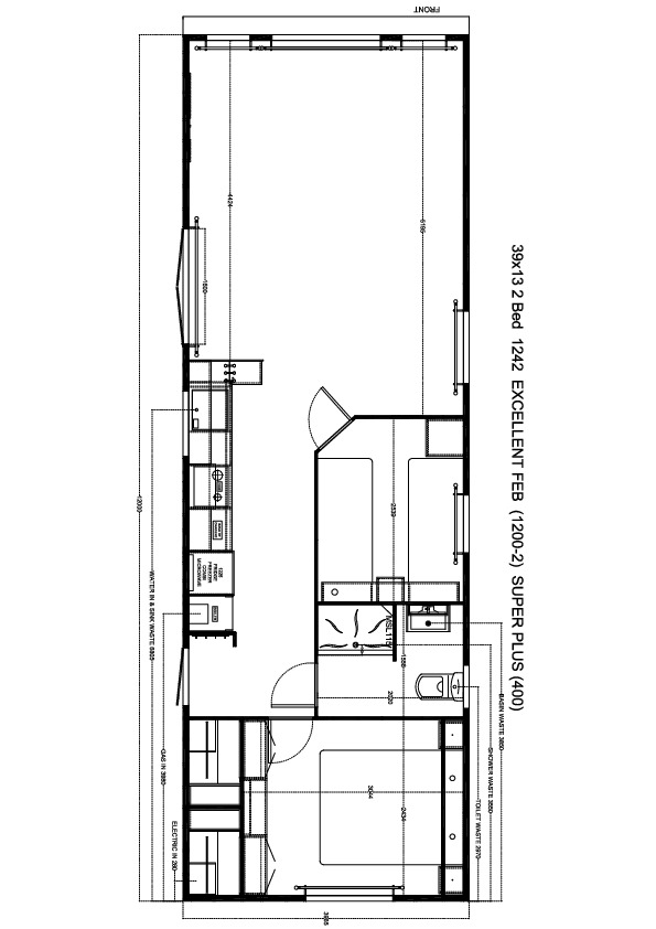 Stebo Excellent 1200x400, 2 slaapkamers