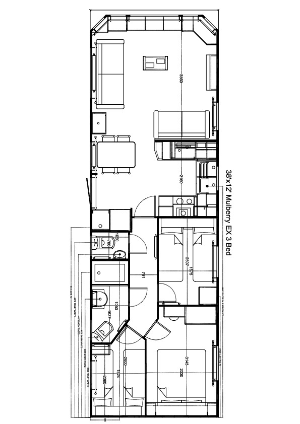Mulberry Neo 1150x370, 3 slaapkamers