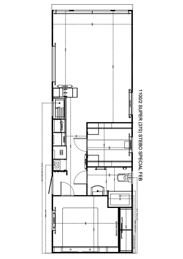 Stebo Special FEB 1100 x 370, 2 slaapkamers