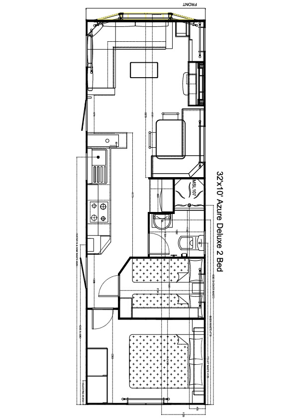 Azure de Luxe 1000x310, 2 slaapkamers