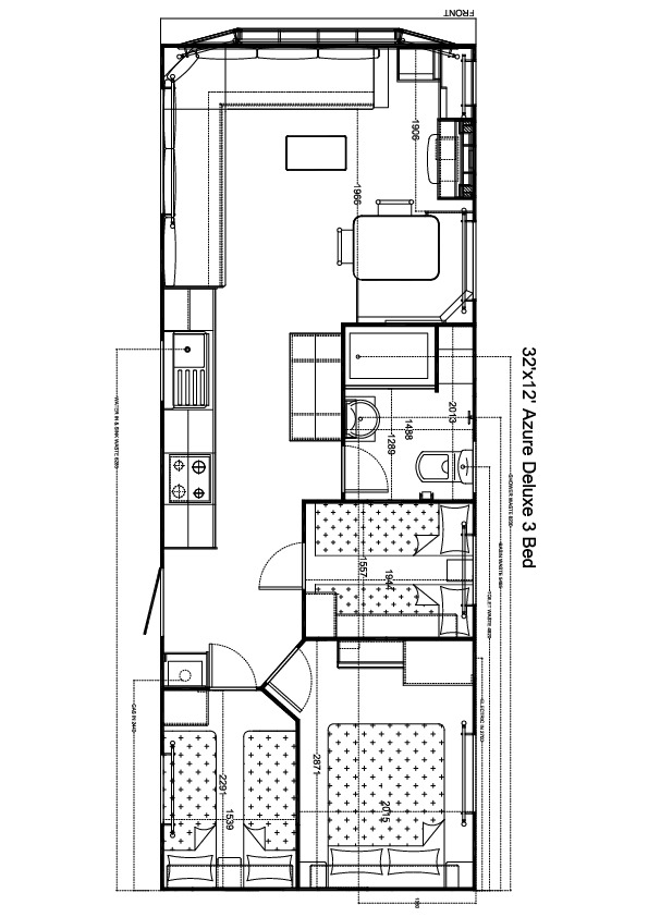 Azure de Luxe 1000x370, 3 slaapkamers