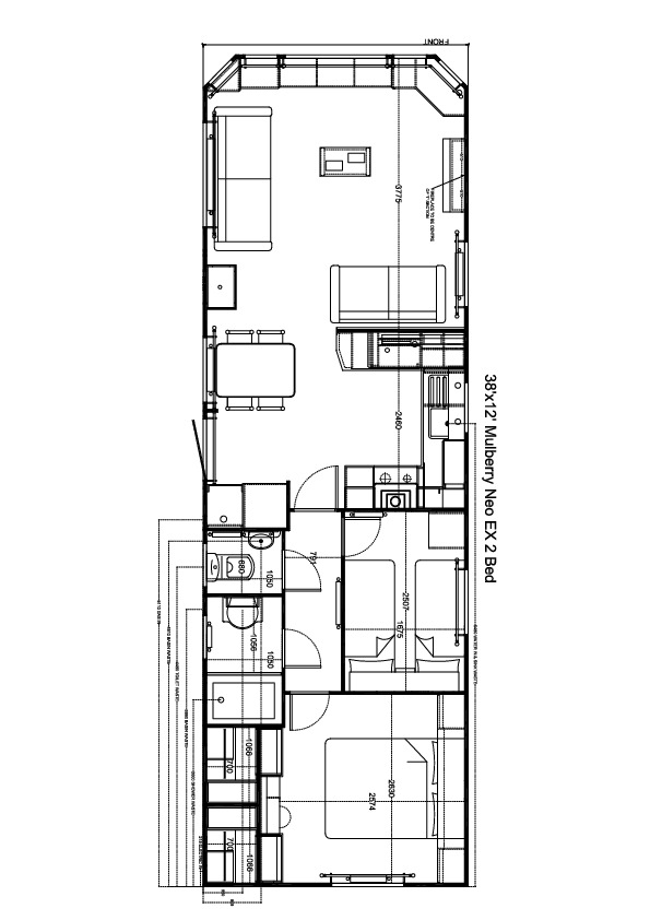 Mulberry Neo 1150x370, 2 slaapkamers