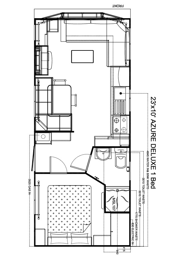 Azure de Luxe 750x310, 1 slaapkamer