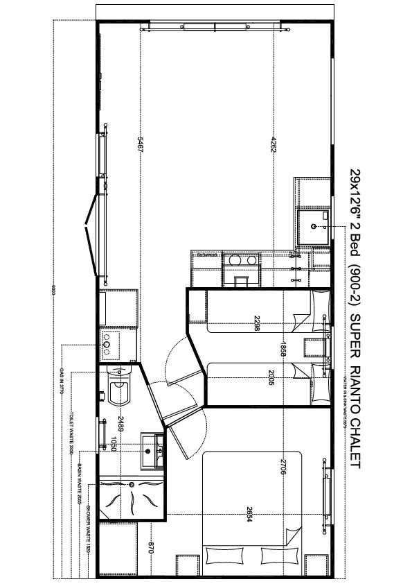 Rianto 900 x 385, 2 slaapkamers