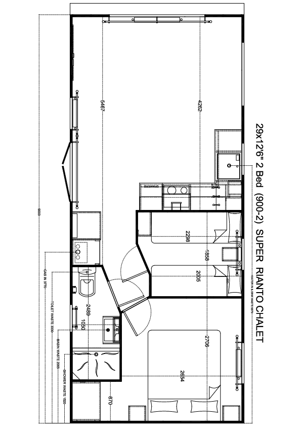 Rianto 900 x 385, 2 slaapkamers