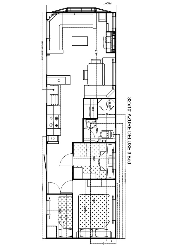 Azure de Luxe 1000x310, 3 slaapkamers