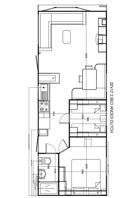 Andes 1000x370, 2 slaapkamers