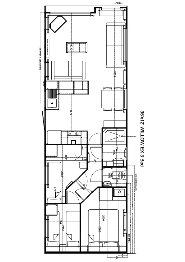 Willow 1100x370, 3 slaapkamers