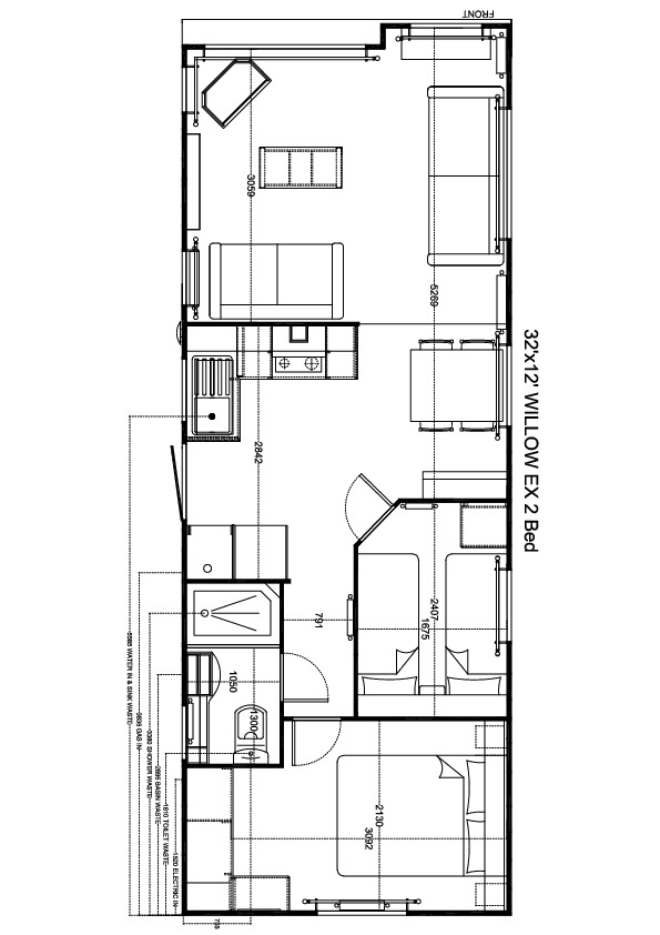Willow 1000x370, 2 slaapkamers