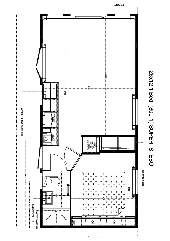 Stebo Chalet 800x370, 1 slaapkamer