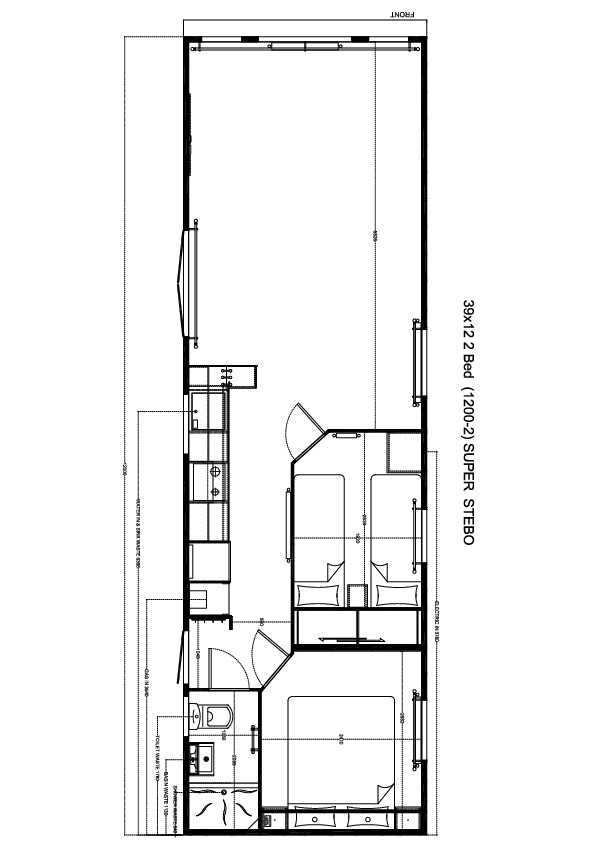Stebo Chalet 1200x370, 2 slaapkamers