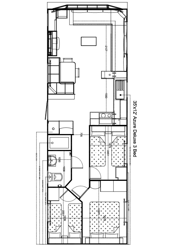 Azure de Luxe 1100x370, 3 slaapkamers