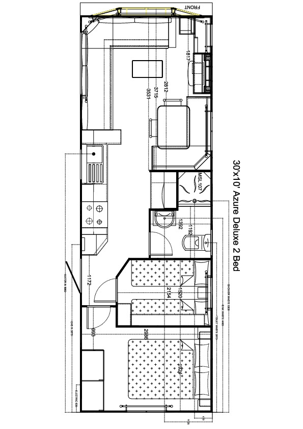 Azure de Luxe 950x310, 2 slaapkamers