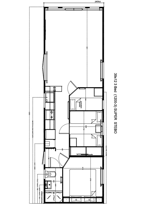 Stebo Chalet 1200x370, 3 slaapkamers