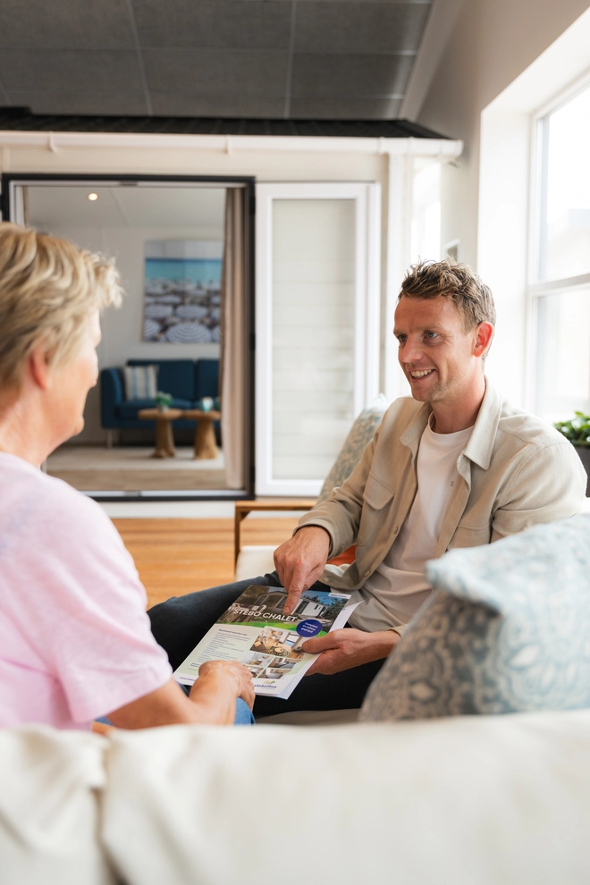 Chalet plaatsen voor tijdelijke bewoning