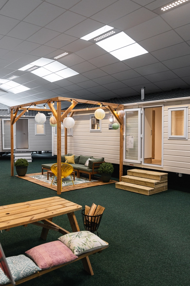 Transportchalet oder Mobilheim