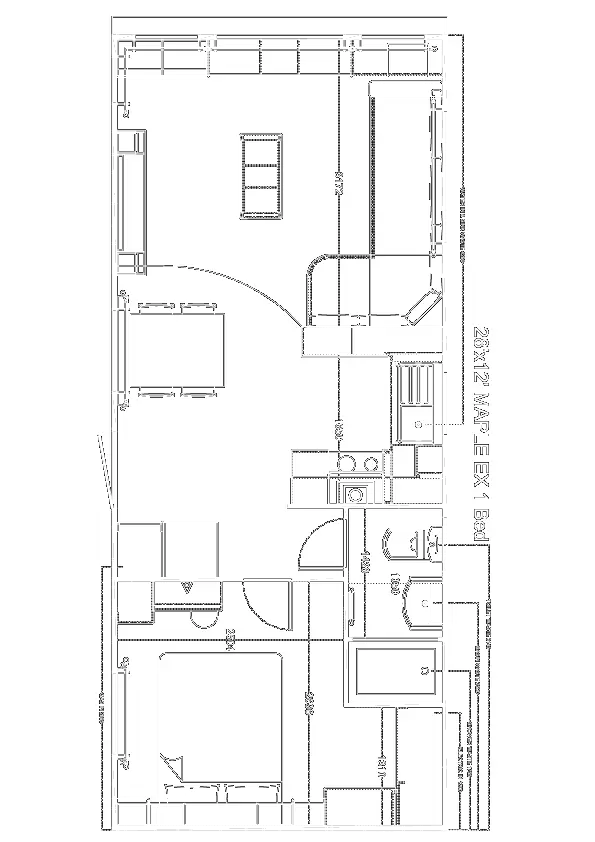 Maple 900 x 370, 1 slaapkamer