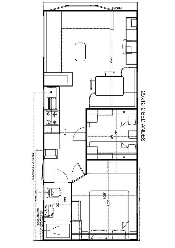 Andes 900x370, 2 slaapkamers