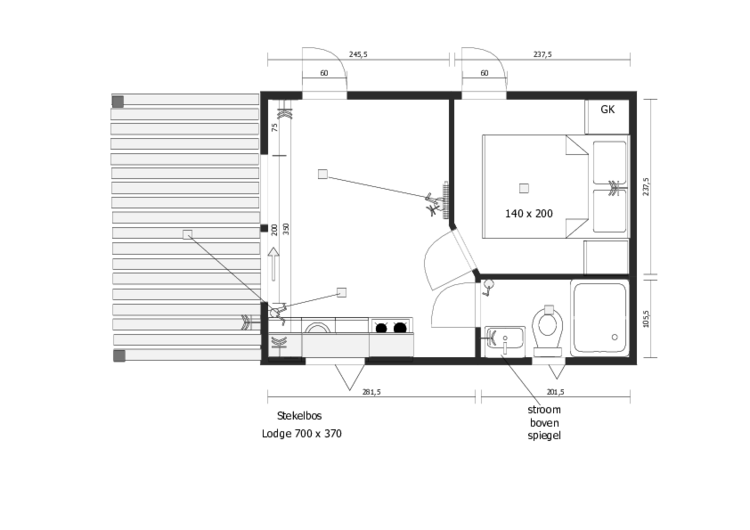 AMS Strandhuis 700x370, 1 slaapkamer